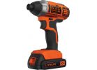 Black &amp; Decker 20V MAX Lithium-Ion Cordless Impact Driver Kit 1/4 In. Hex