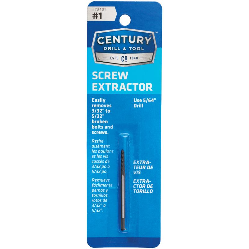 Century Drill &amp; Tool Spiral Flute Screw Extractor #1