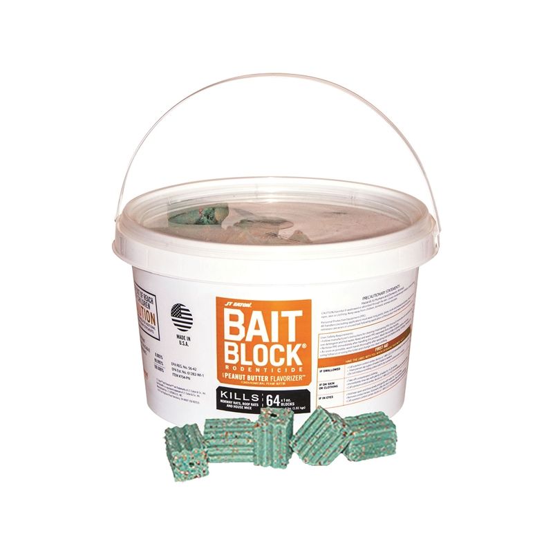 J.T. Eaton 704-PN Bait Block, Solid, 1 oz, Pail Green