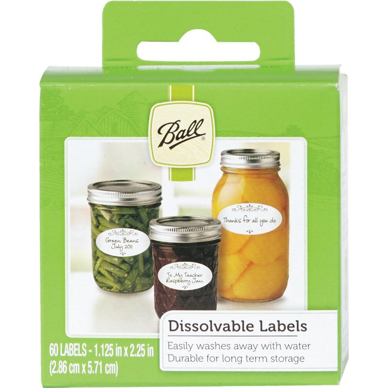 Ball Dissolvable Jar Label
