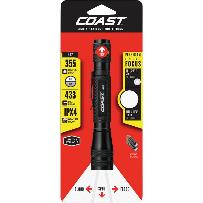 Coast G32 Focus LED Flashlight Black