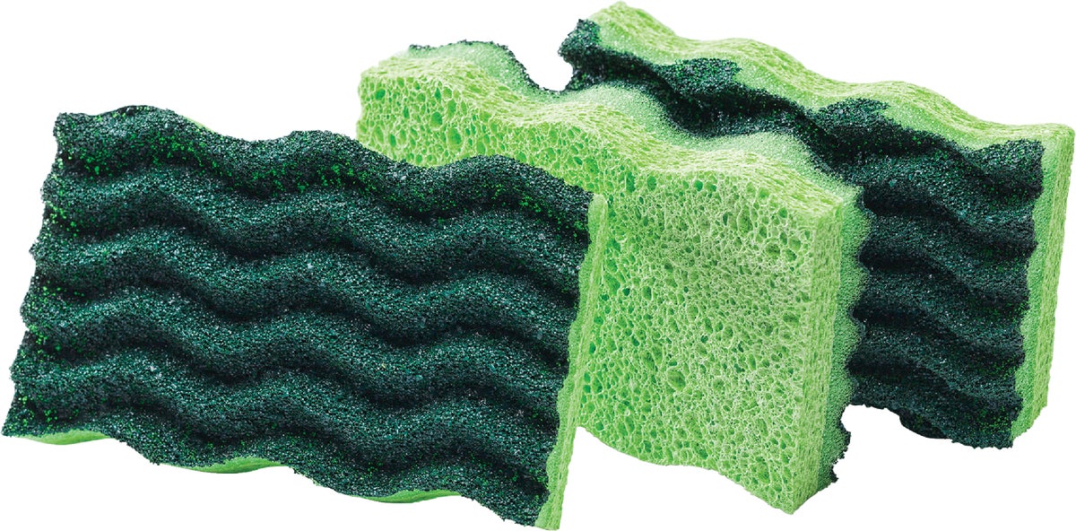 Libman Scrub Sponge, All-Purpose, Non-Scratch - 3 sponges