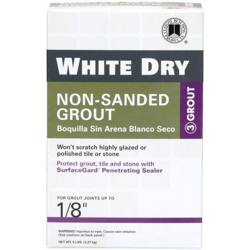 Custom Building Products White Dry Tile Grout 5 Lb., White