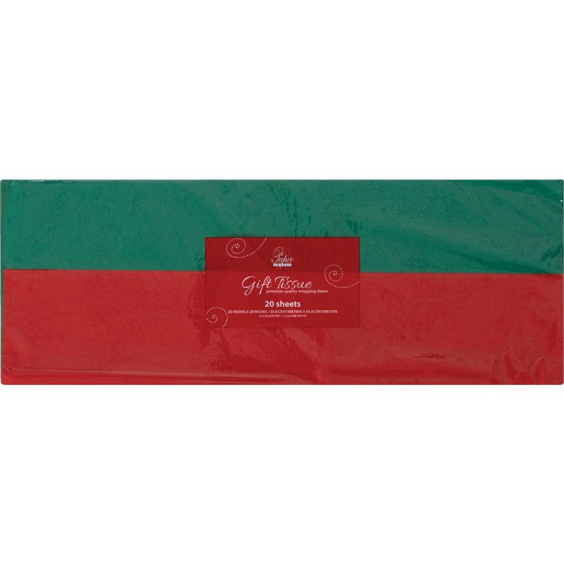 Paper Images Tissue Paper Red &amp; Green (Pack of 72)