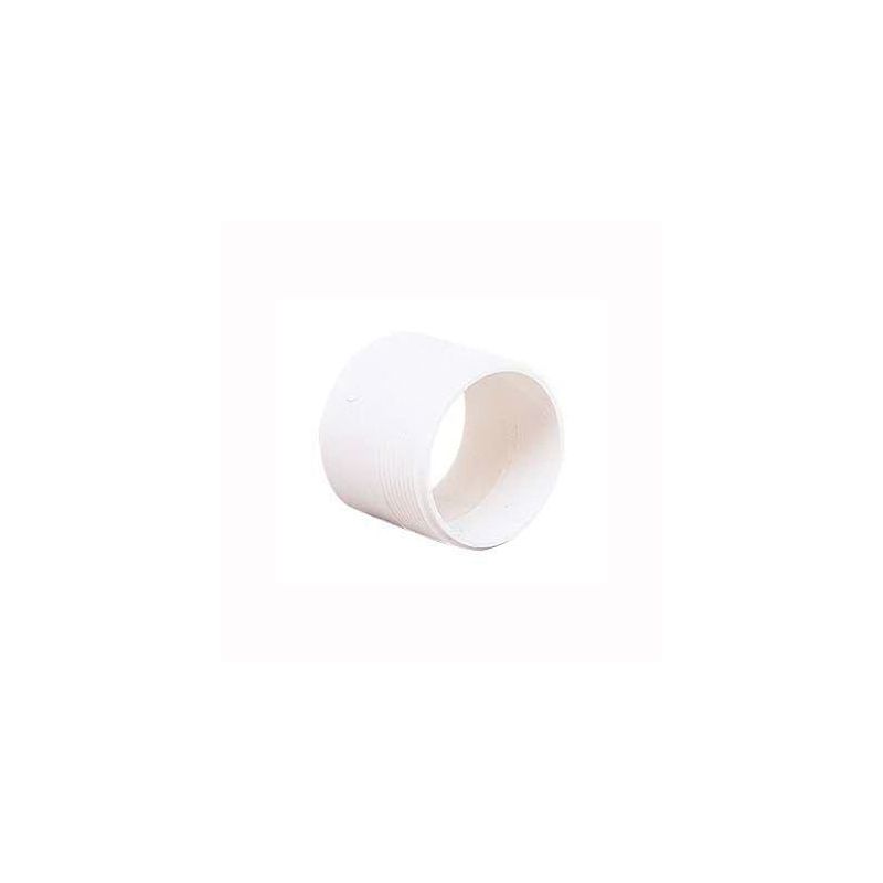 IPEX 040723 Pipe Adapter, 4 in, Hub x MPT, PVC, White White