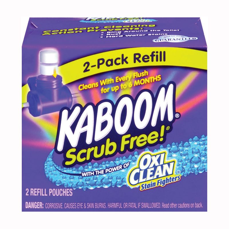 Kaboom 35133 Toilet Cleaning System Refill, Granular, Chlorine, White White