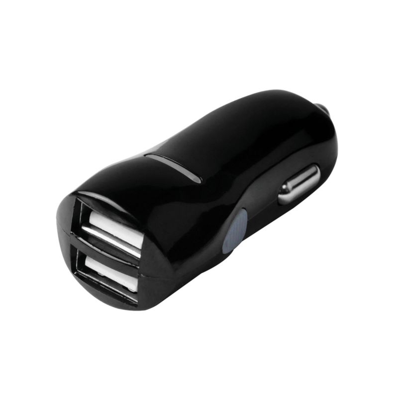 Zenith PM1002UC31 Dual USB Car Charger, 100 to 240 V Input, 5 VDC Output, Black Black