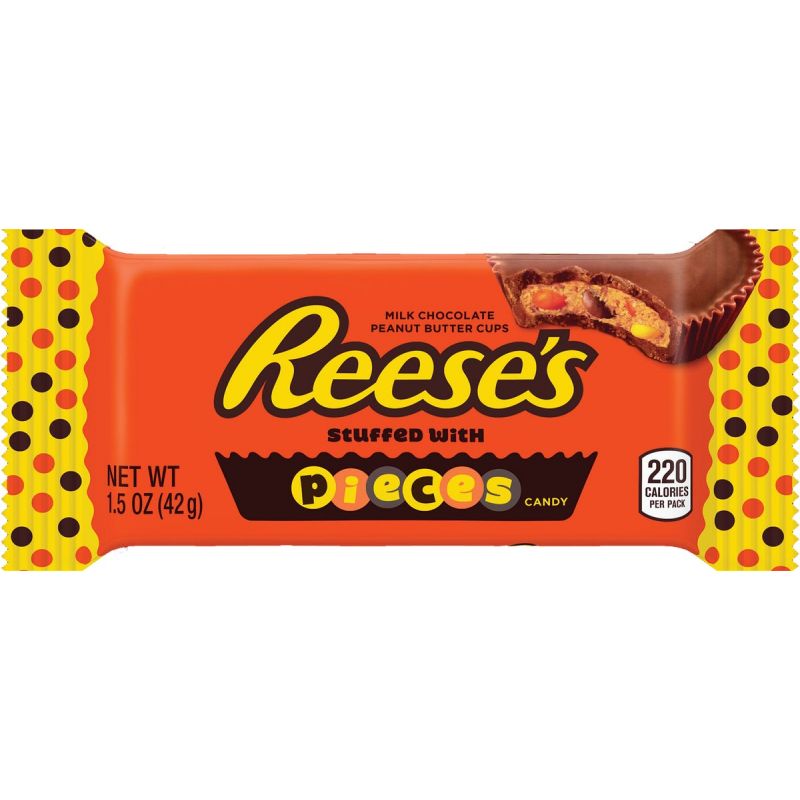 Reese&#039;s Pieces Big Cup King Size Candy Bar (Pack of 24)
