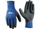 Wells Lamont Latex Coated Glove XL, Blue &amp; Black