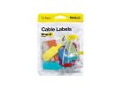 Wrap-It Storage 410-CL-MD-MC Medium Cable Label, 2-1/4 in L, 3/4 in W, Polypropylene, Hook and Loop Attachment