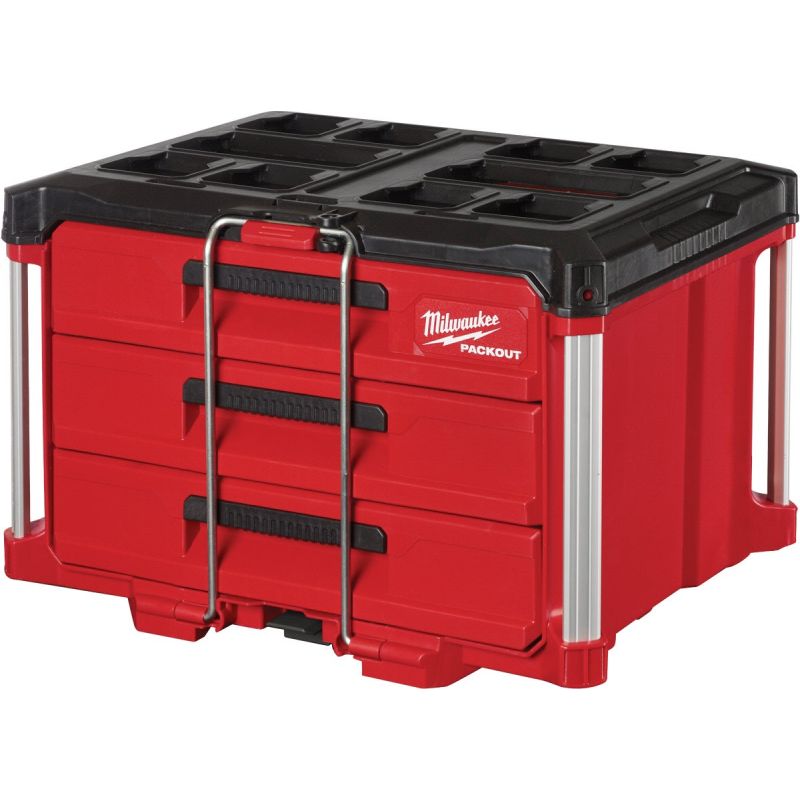 Buy Milwaukee PACKOUT Toolbox with Drawers 50 Lb., Red/Black