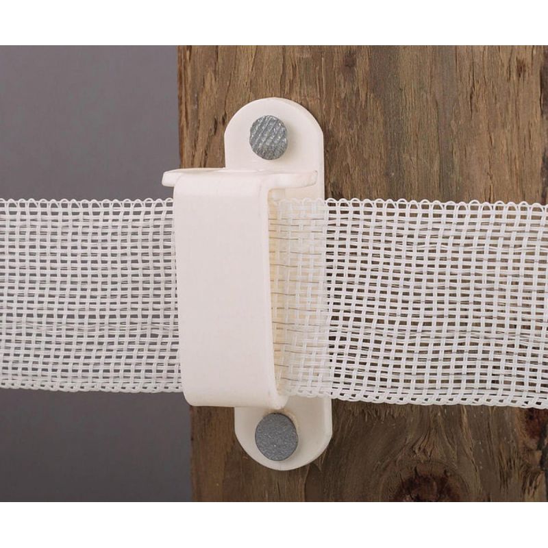 Dare Wood Post Tape Electric Fence Insulator White, Nail-On