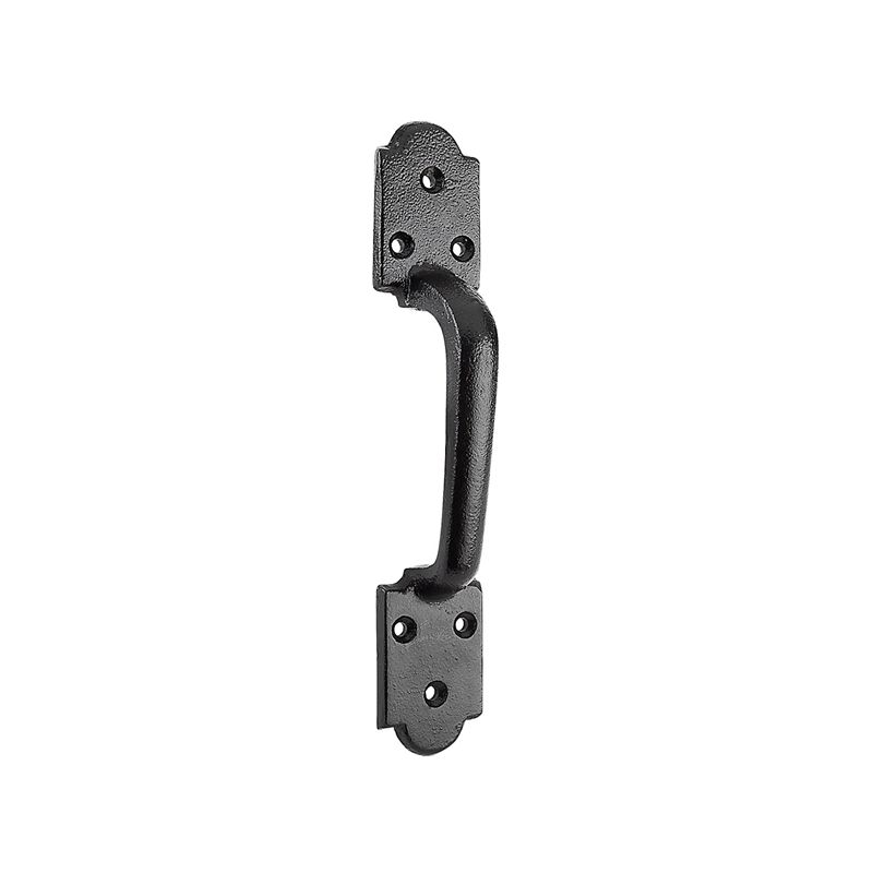 National Hardware N100-055 Arched Gate Pull, 8-1/2 in H, 1-5/8 in W, Steel, Powder-Coated Black