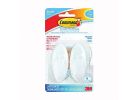 Command BATH18-ES Bath Hook, Plastic, Frosted Frosted