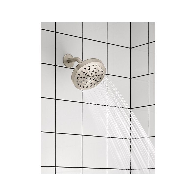 Moen Rinza Posi-Temp 82628SRN Tub and Shower Faucet, Single Function Showerhead, 1.75 gpm Showerhead, 1-Handle
