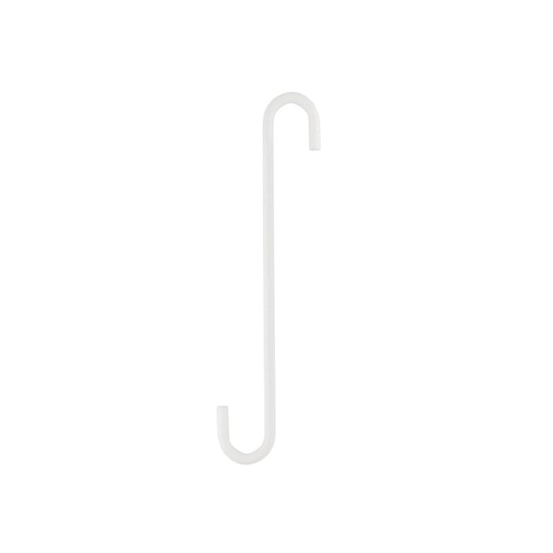 National Hardware Modern Series N275-519 Large S-Hook, 2-1/4 in L, 8 in H, Steel, White White