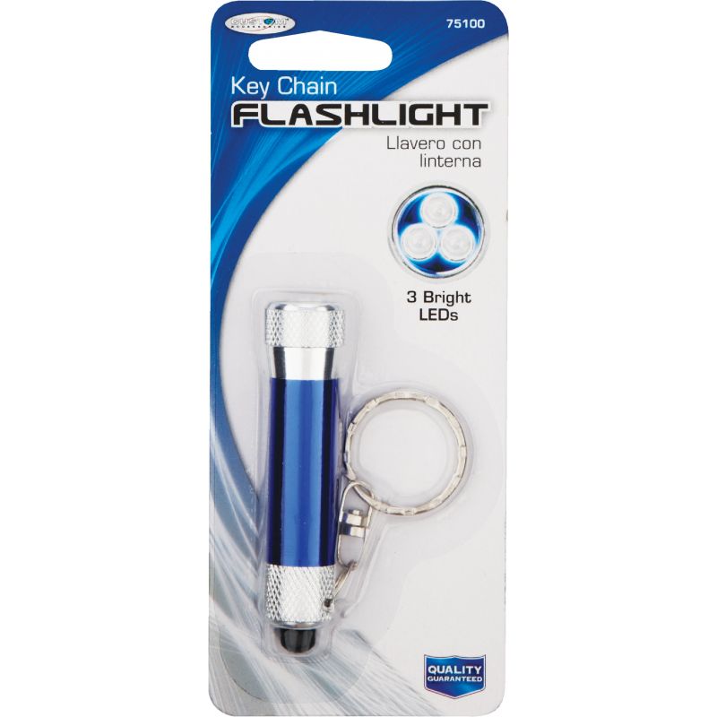 Custom Accessories 3 LED Key Ring Light Assorted