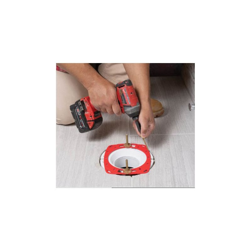 Oatey 42775 Fix-it Flange Repair Ring, Steel, Red, Painted, For: All Flange and Toilet Installations Red