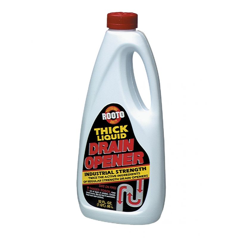 Rooto Industrial Strength Liquid Drain Cleaner 32 Oz. (Pack of 12)