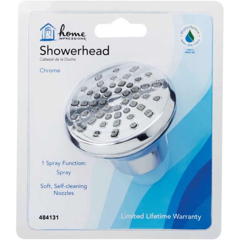 Home Impressions 1-Spray 1.8 GPM Fixed Showerhead