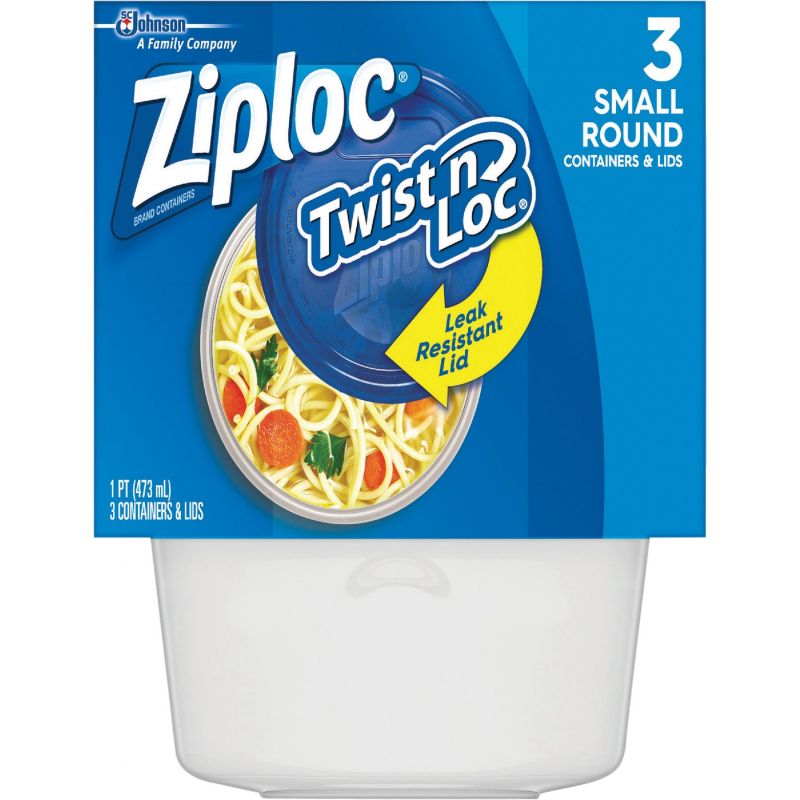 Buy Ziploc Twist 'n Loc Round Food Storage Container 1 Pt.