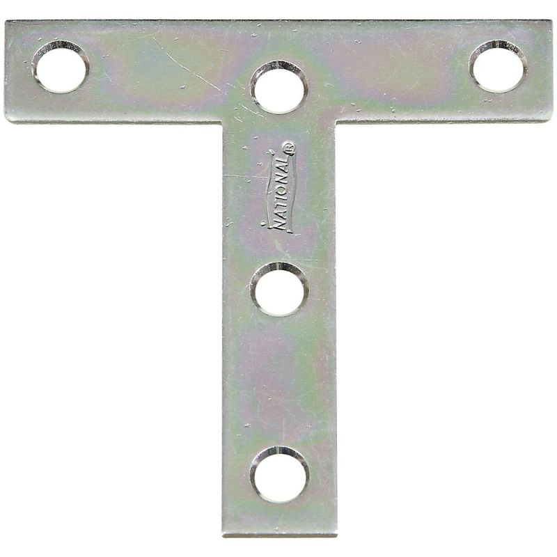 National Hardware 116BC Series N266-429 T-Plate, 3 in L, Steel, Zinc (Pack of 20)