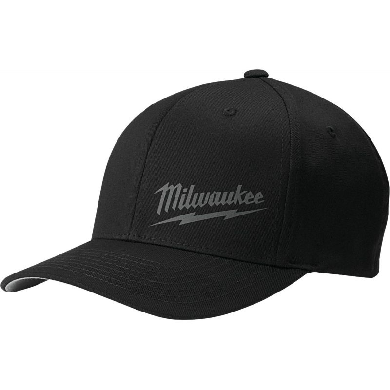 Milwaukee FlexFit Baseball Cap Black, Fitted