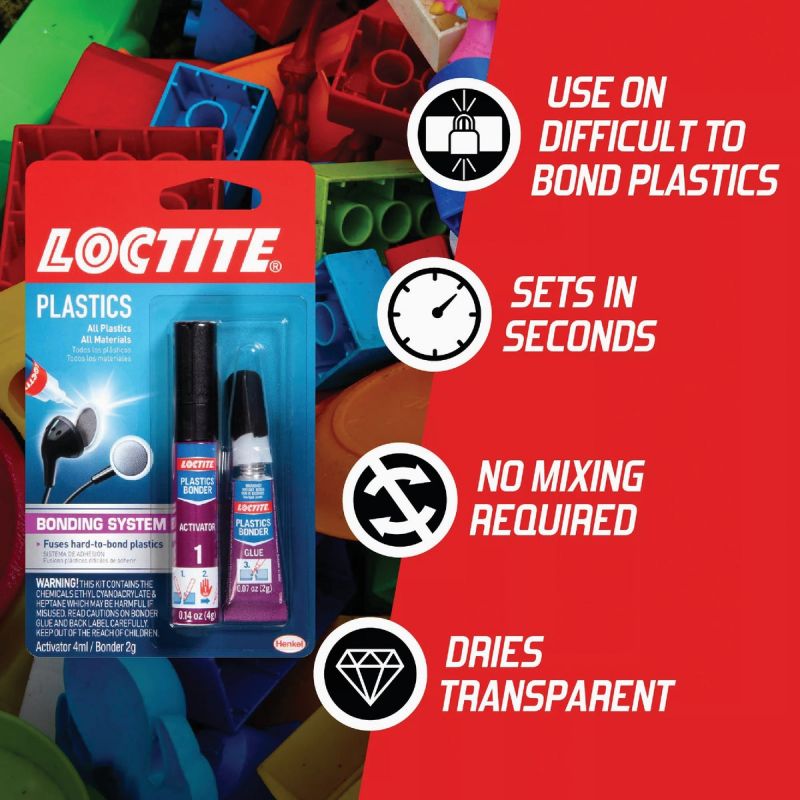 LOCTITE Plastic Glue Bonder 2 Gm.