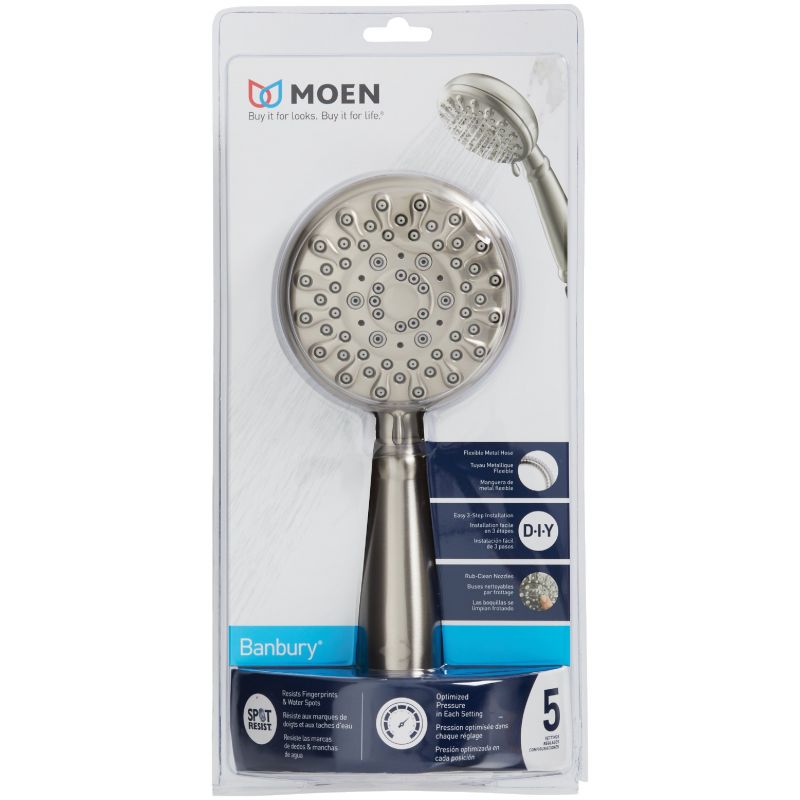 Moen Banbury 5-Spray 1.75 GPM Handheld Shower