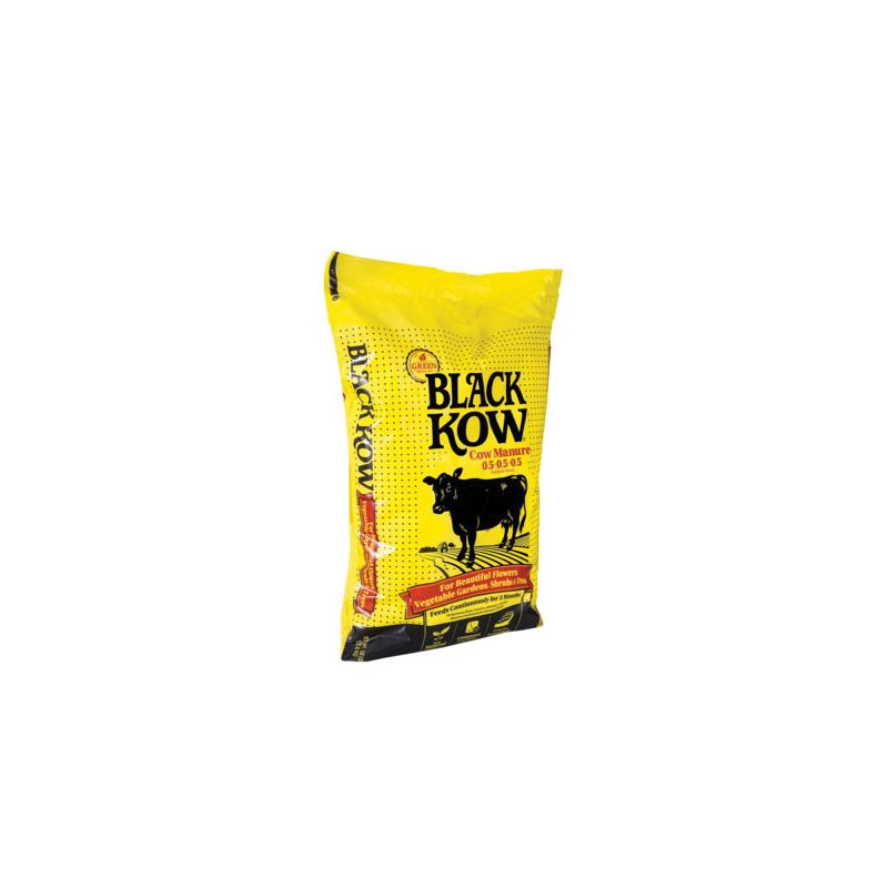 Black Kow 50150151 Composted Cow Manure, Black, 1 cu-ft Bag Black