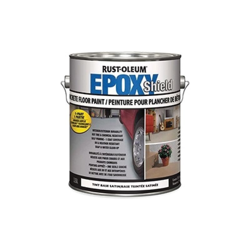 RUST-OLEUM EPOXYSHIELD N239133 Floor Paint, Satin, Armour Gray, 3.55 L Can Armor Gray (Pack of 2)