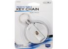 Custom Accessories Retractable Key Chain Chrome