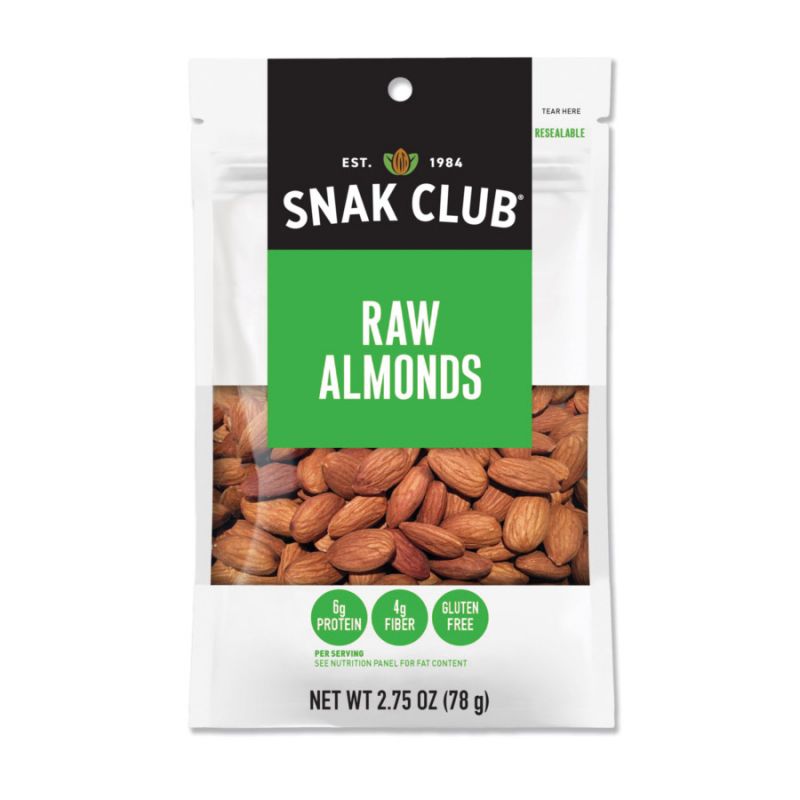Snak Club CSU29238 Raw Almond (Pack of 6)