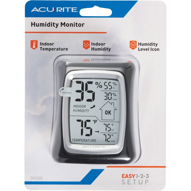 AcuRite 3 Digital Humidity and Temperature Comfort Monitor