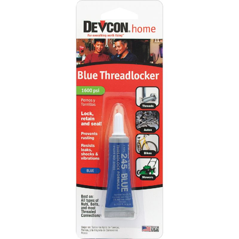 Devcon Blue ThreadLocker Blue, 0.2 Oz.