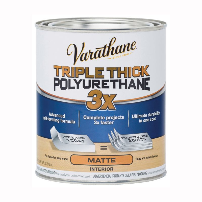Varathane 304588 Polyurethane, Liquid, Clear, 1 qt, Can Clear