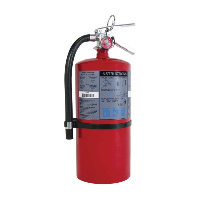 First Alert FE20A120B Rechargeable Fire Extinguisher, 20 lb, Monoammonium Phosphate, 20-A:120-B:C Class 20 Lb, Red