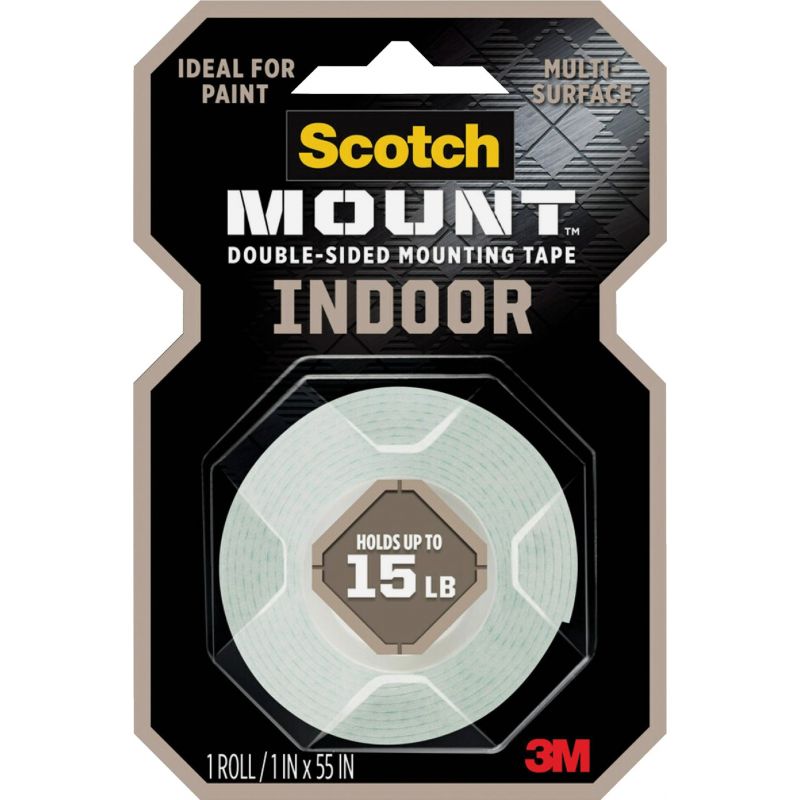 Scotch-Mount White Indoor Double-Sided Mounting Tape White