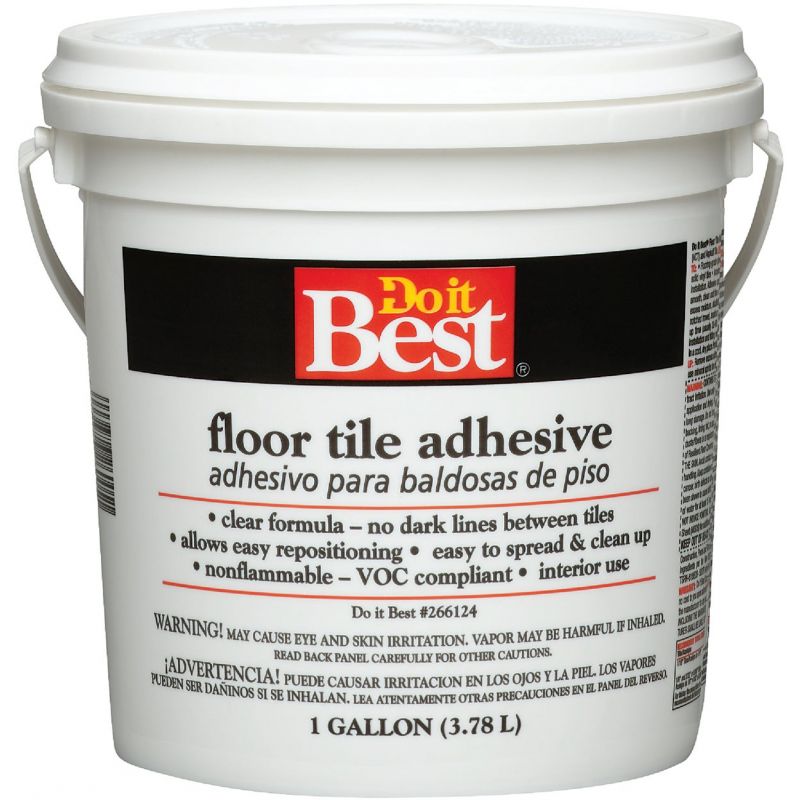 Do it Best Clear Thin Spread Floor Tile Adhesive Gal.