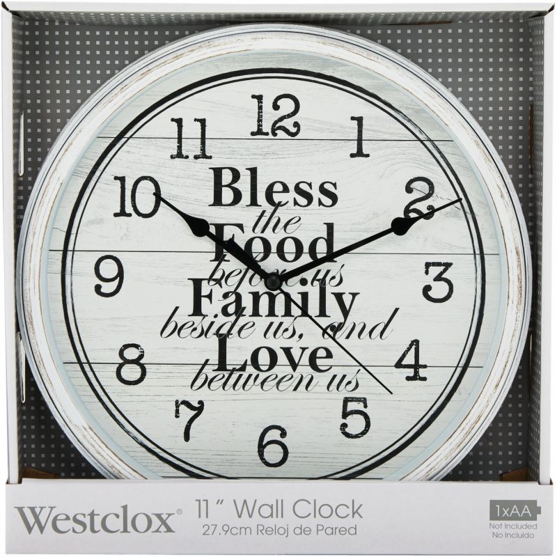 Westclox Bless the Food Wall Clock