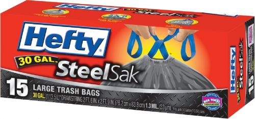 Buy Hefty Steel Sak Trash Bag 30 Gal., Black