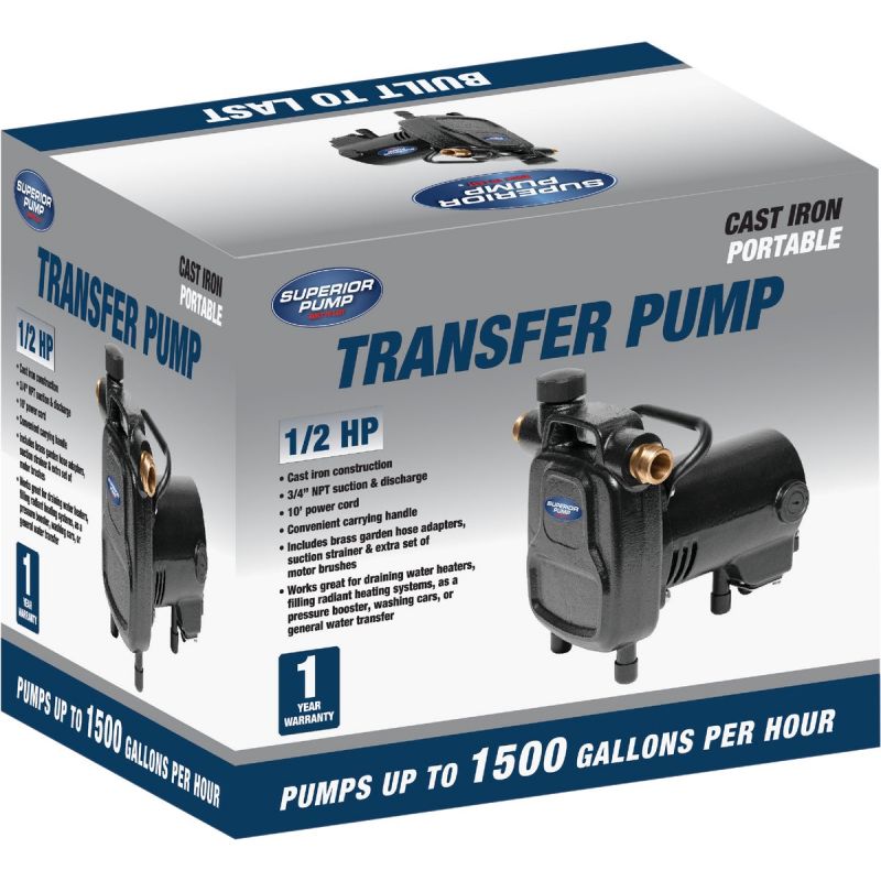 Superior Pump 1/2 H.P. Cast Iron Utility Pump