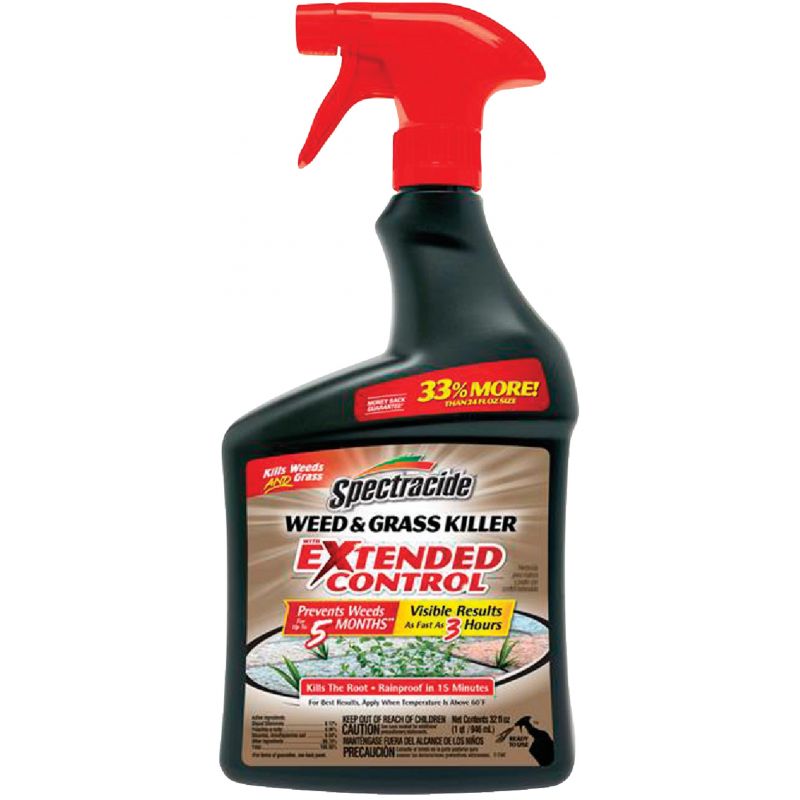 Spectracide Weed &amp; Grass Killer with Extended Control 32 Oz., Trigger Spray