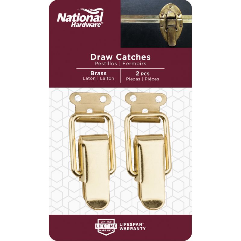 National Catalog V1842 Brass Draw Catch