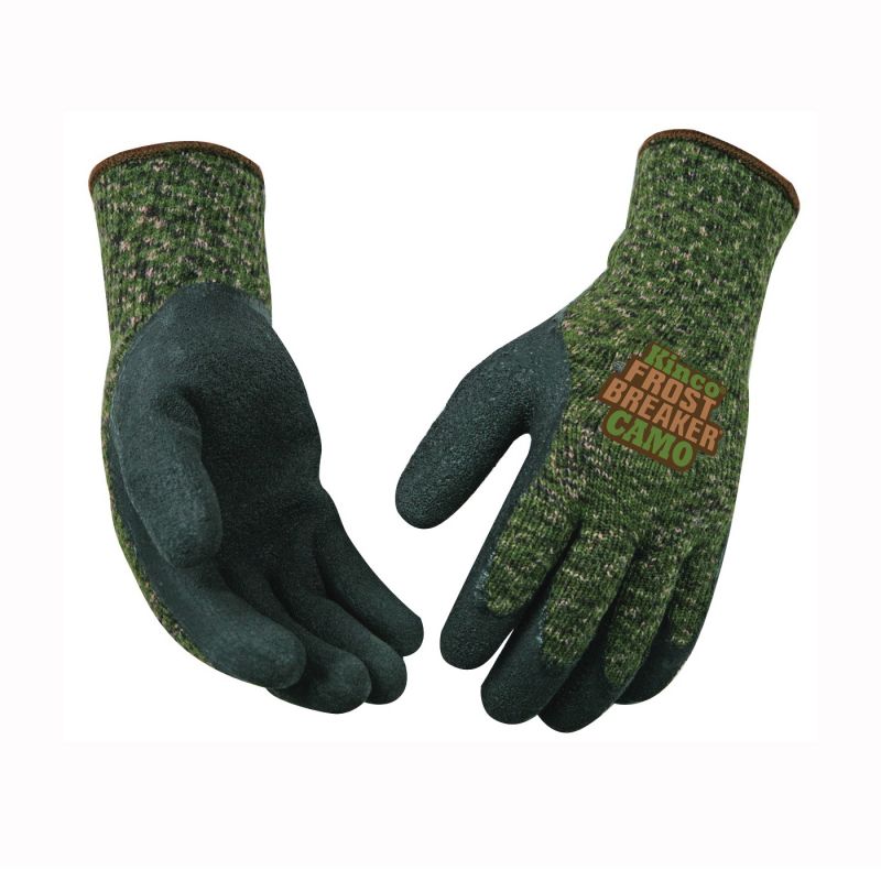 Frost Breaker 1788-XL High-Dexterity Protective Gloves, Men&#039;s, XL, Regular Thumb, Knit Wrist Cuff, Acrylic XL, Camouflage/Green
