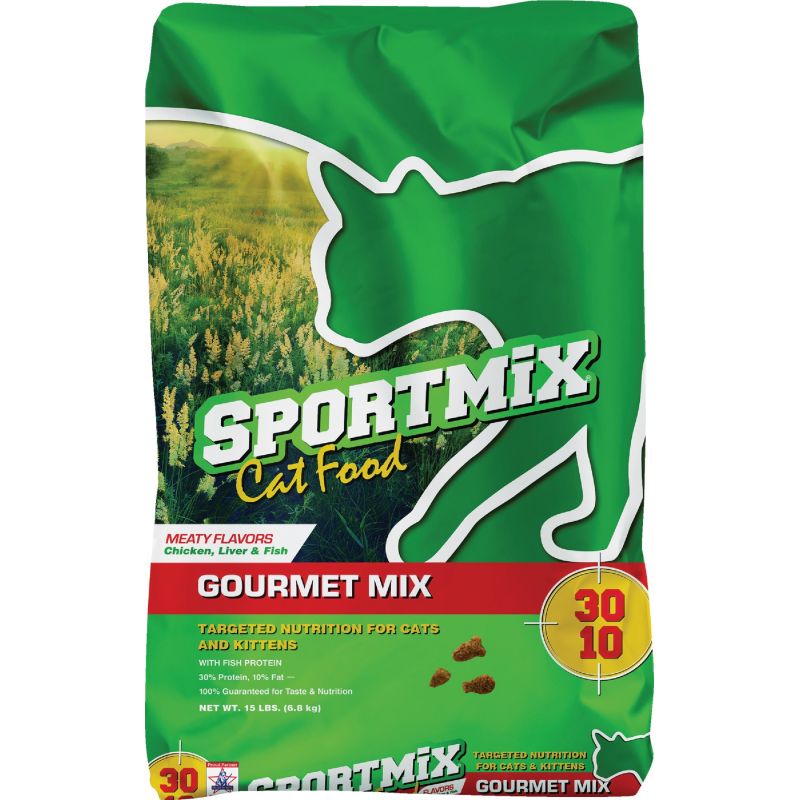 SportMix Gourmet Mix Dry Cat Food 15 Lb.