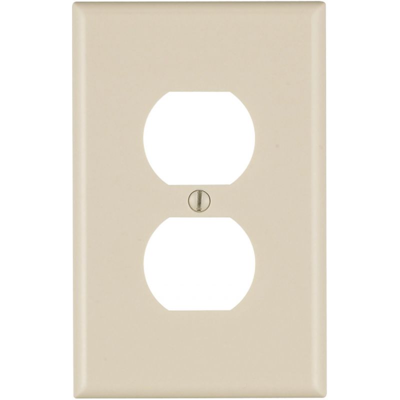Leviton Mid-Way Outlet Wall Plate Light Almond
