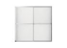 Maax 105410-970-084-00 Sliding Tub Door, Raindrop Glass, 2-Panel, Aluminum Frame