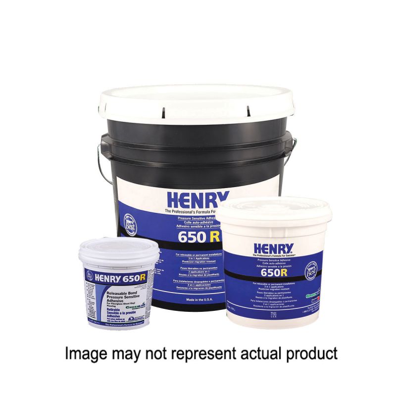 Henry 12636 Flooring Adhesive, Paste, Mild, White, 4 gal, Pail White