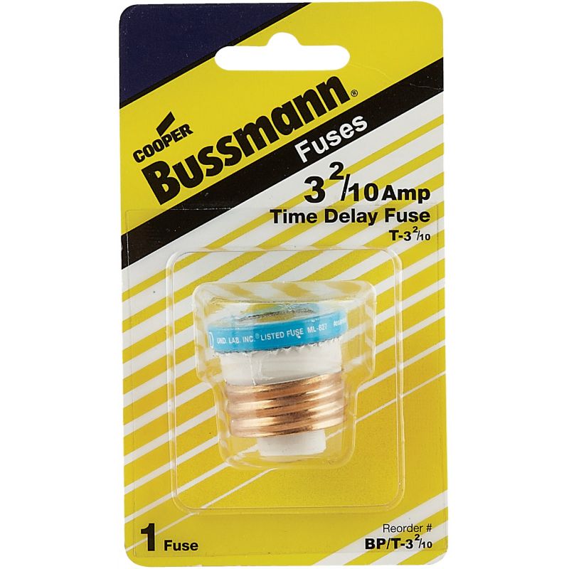 Bussmann Fusetron T Plug Fuse 10,000 AIC, 3.2